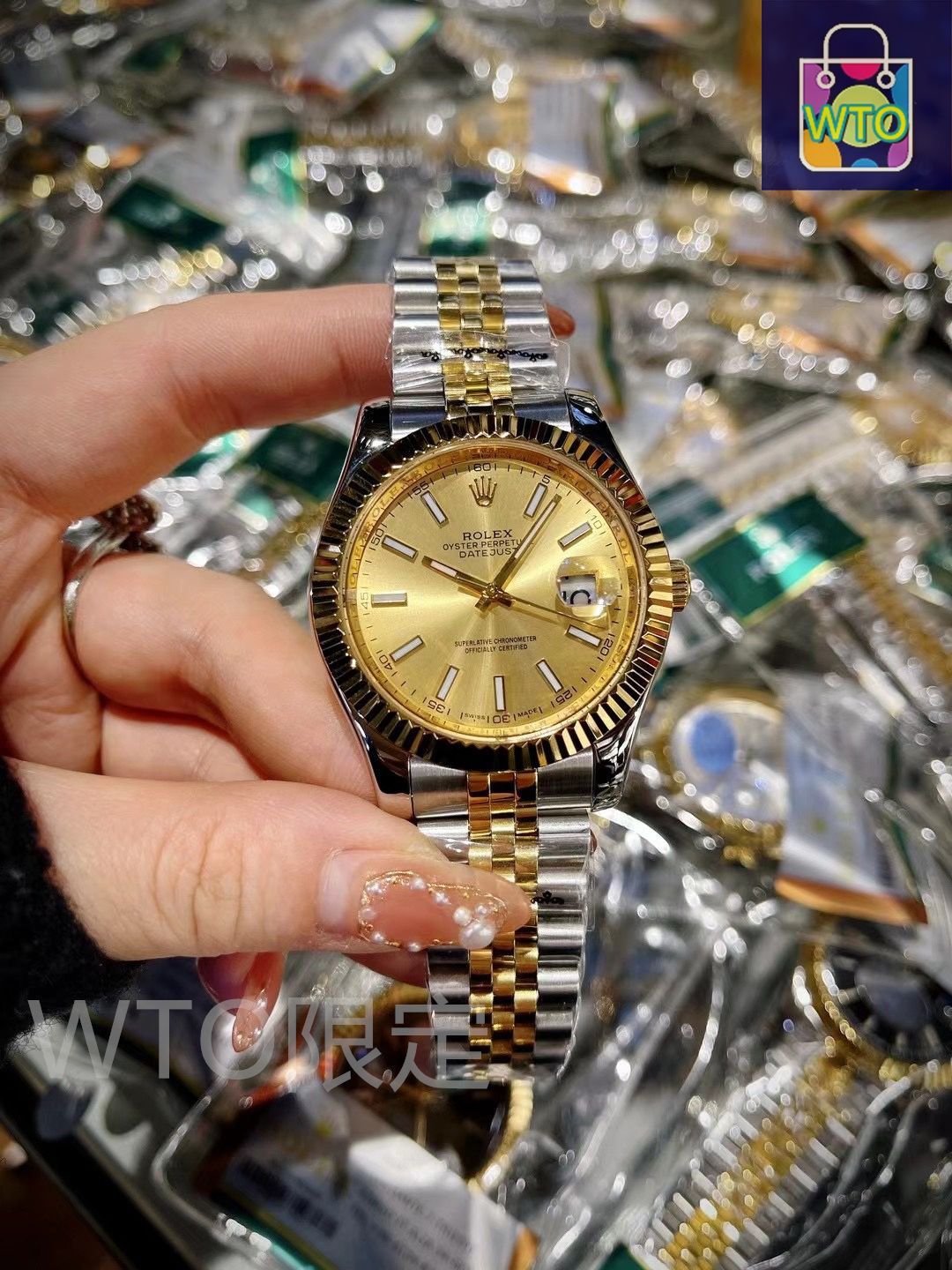 多様な ROLEX ロレックス デイトジャスト メンズ腕時計 41mm｜ゴールド 時計