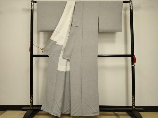 平和屋着物○上質な小紋 変わり縞 正絹 逸品 AAAZ7469zg