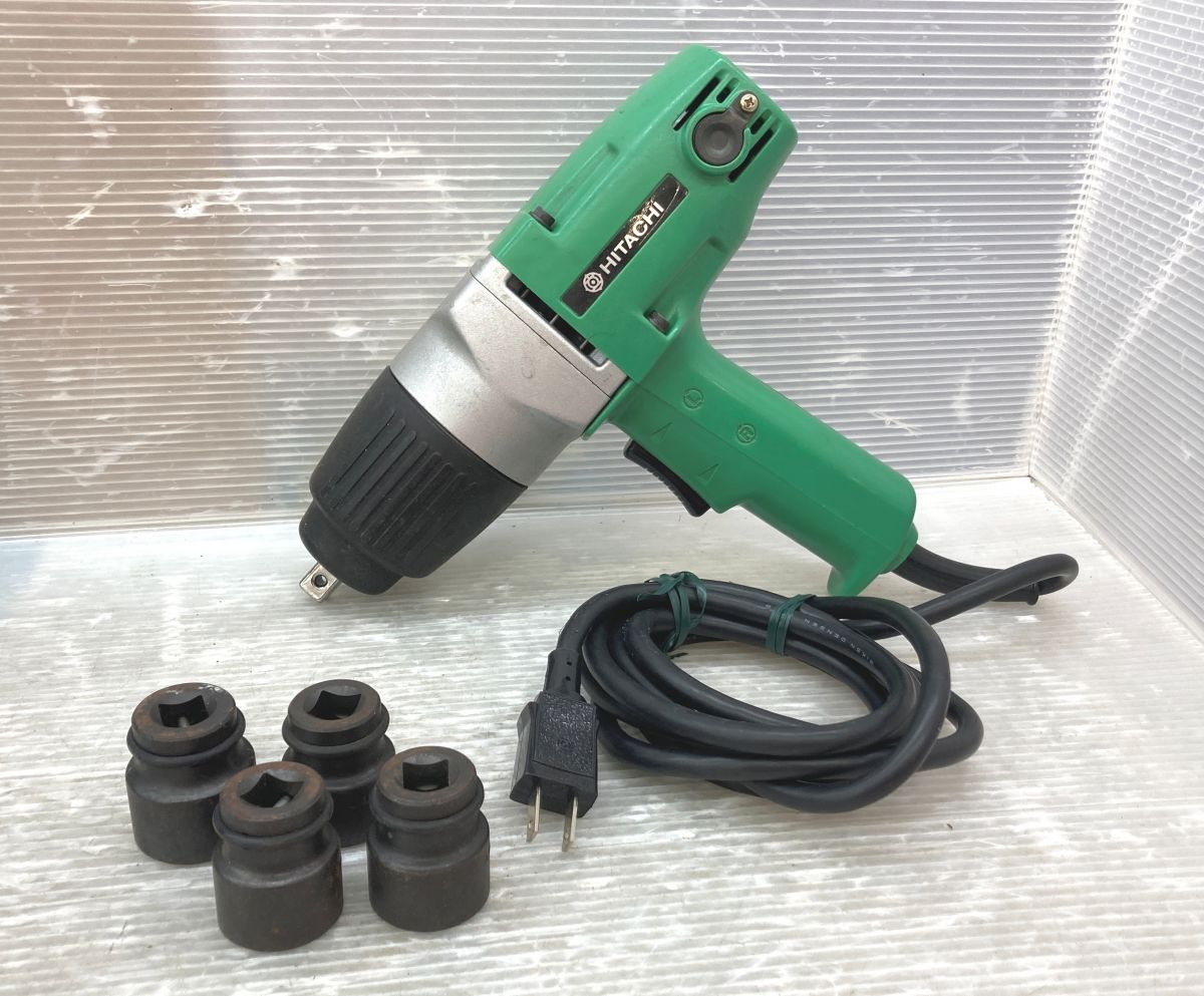 日立 WR16SE インパクトレンチ 中古品 コード式 ソケット4個有