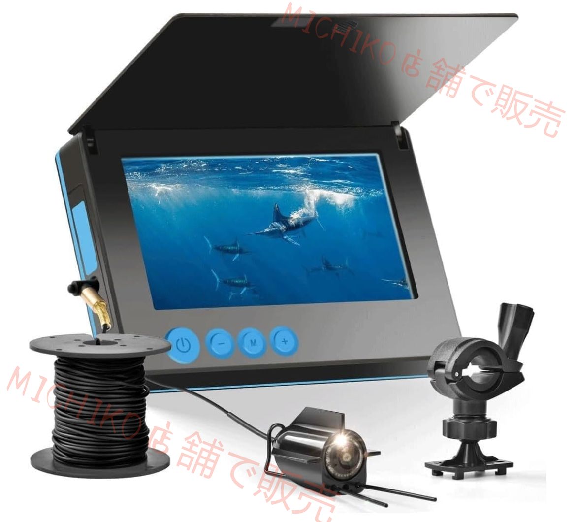 水中釣りドローン 15 20 30 50m防水IPS魚群探知機HDスクリーンナイトビジョンLCD 4.3 5.0インチディスプレイ水中220°釣りカメラ探知機 視界不良時に適しています ボート釣り用ビジュアル魚群探知機水中釣りカメラ