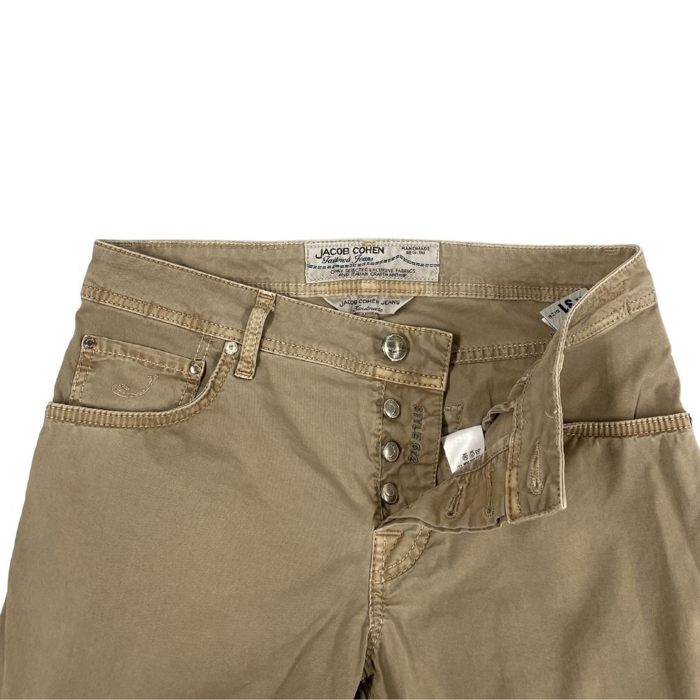 【美品】ヤコブ コーエン チノパン メンズパンツ 31 無地 ベージュ JACOB COHEN ヤコブコーエン STYLE622 ストレッチ入り パンツ