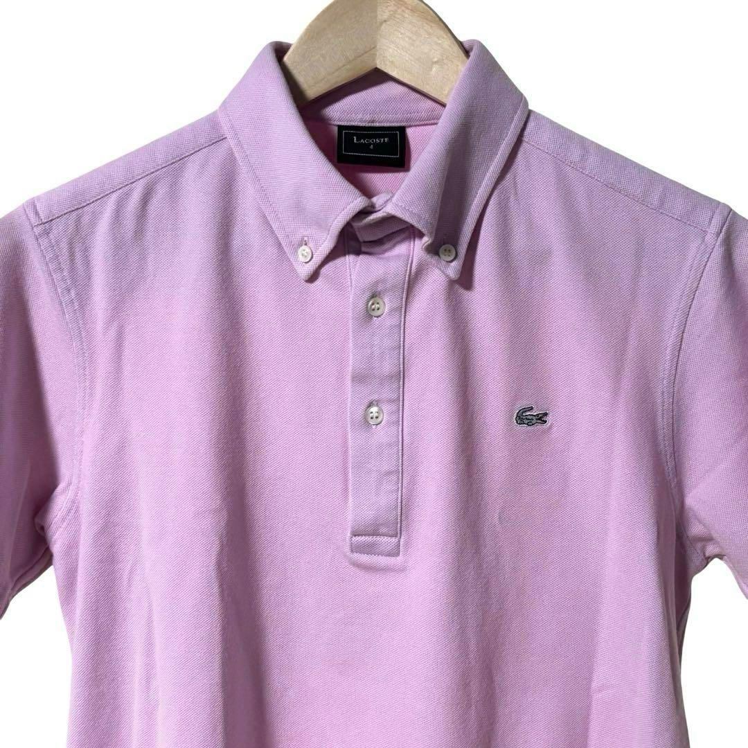 中古】ラコステ LACOSTE KH036C ポロシャツ 日本製 ピンク 半袖