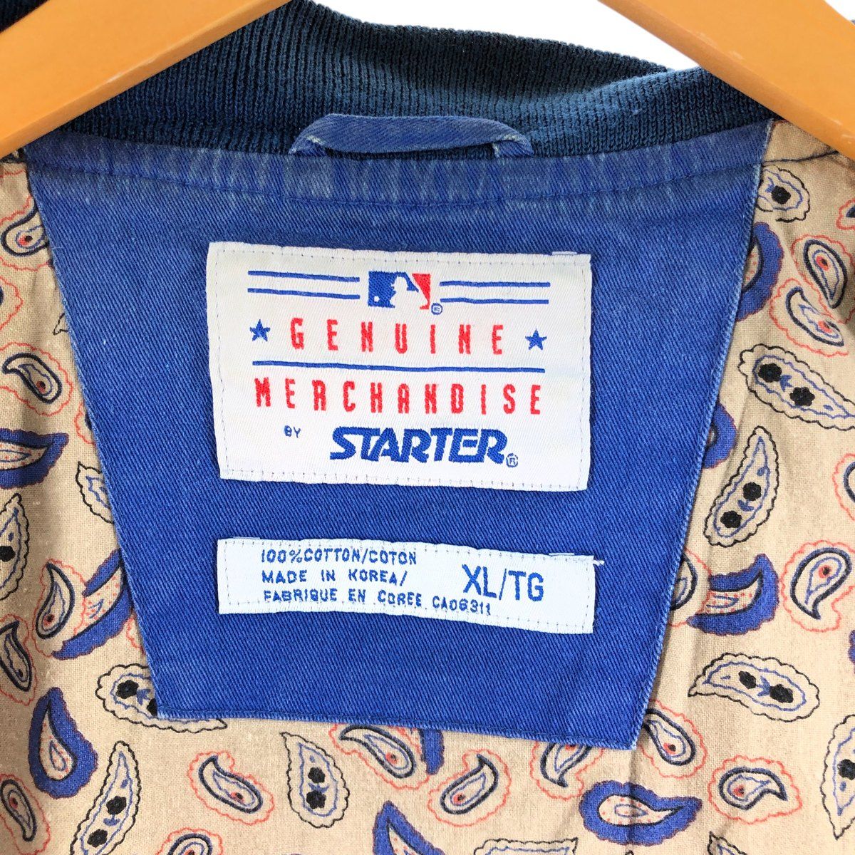 90年代スターターmlbトロントブルージェイズ　スタジャン古着ヴィンテージ 古着 90年代 スターター Starter MLB TORONTO BLUE JAYS トロント
