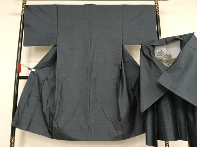 平和屋着物●男性 本場大島紬 アンサンブル 100亀甲 総詰め 正絹 AABA5040np