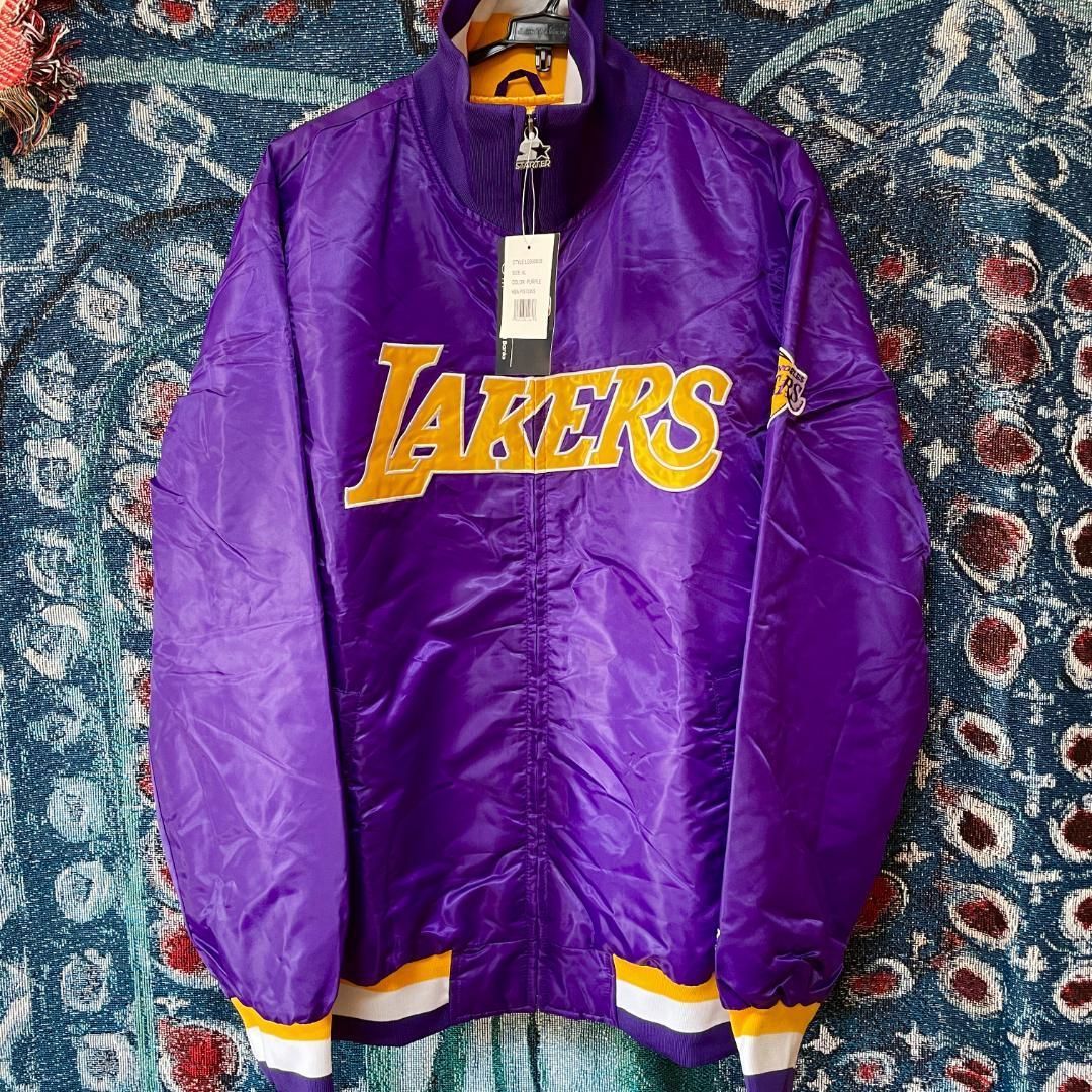 LAKERS レイカーズ メンズ 秋冬 アウターMENS レイカーズ 八村塁 LAKERS レイカーズ メンズ 秋冬 アウター 男性スタジャン 八村塁