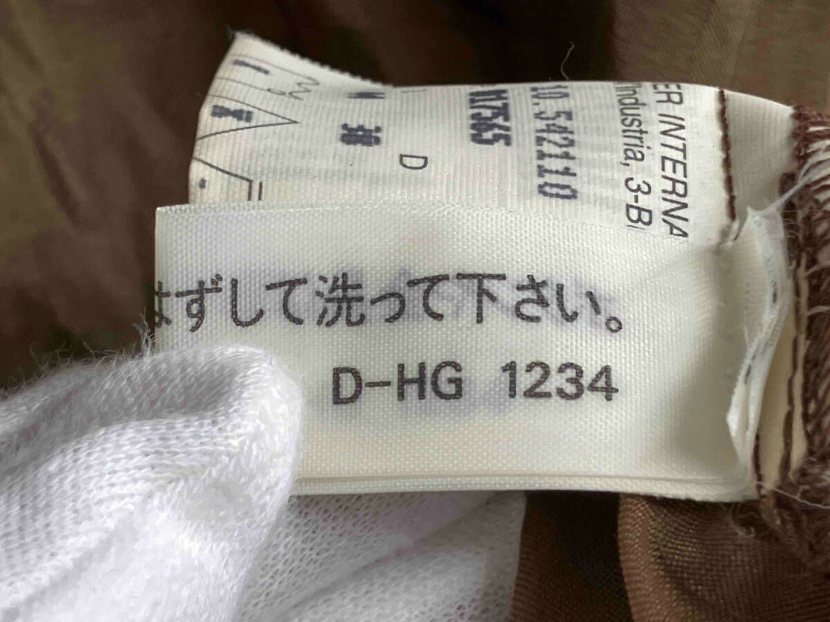 FENDI|フェンディ|長袖シャツ|ズッカ柄|ブラウン|サイズ表記なし