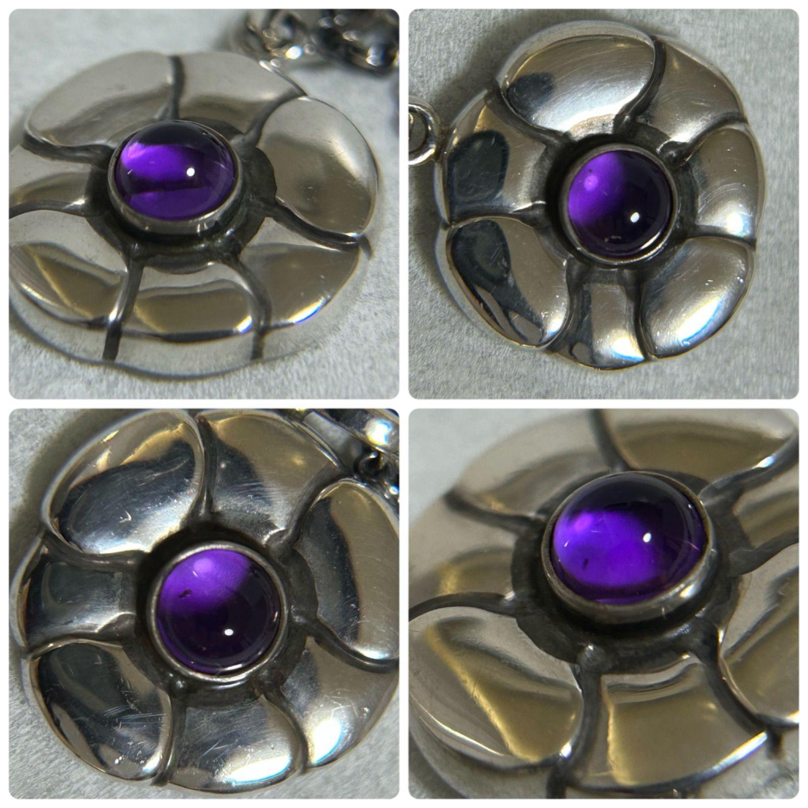 4AM5  ジョージジェンセン ネックレス アメジスト GEORGJENSEN ジョージジェンセン ネックレス アメジスト 1993