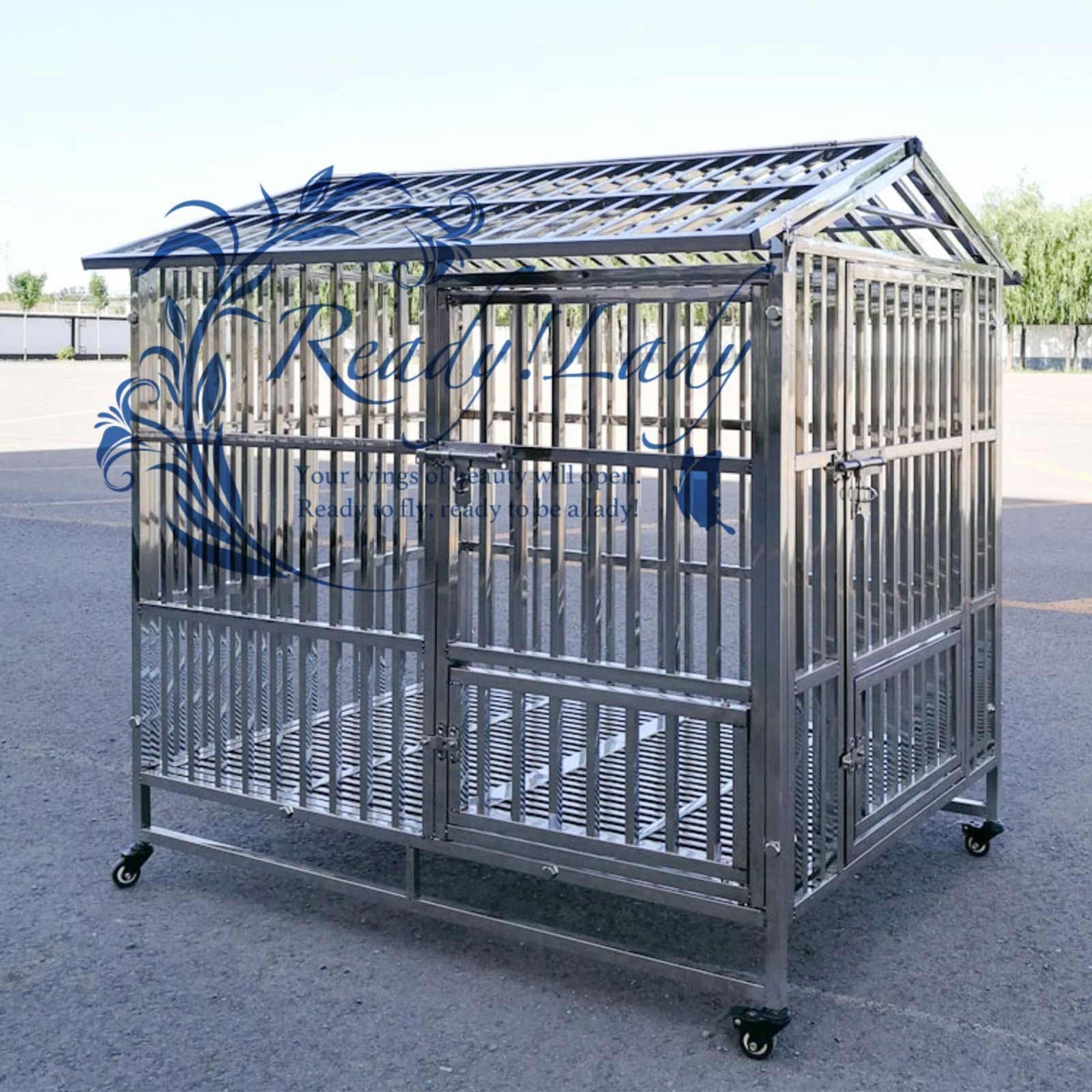 大型犬小屋 ステンレス製 ドッグハウス 屋外用 大型犬 中型犬