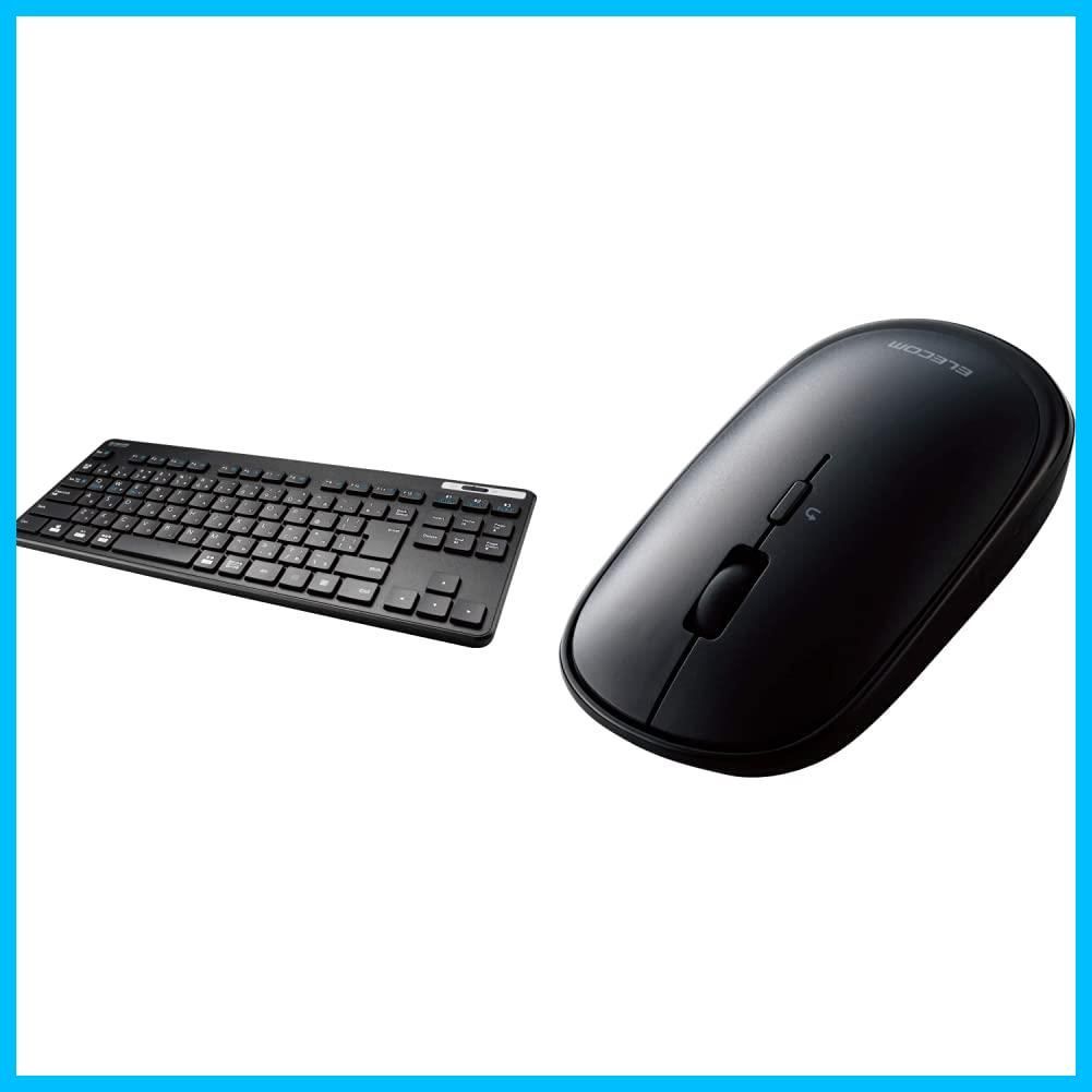 【数量限定】ワイヤレスマウス u0026 Bluetooth Slint Bluetooth M-TM10BBBK/EC 薄型 ブラック 静音 iPad/Surface/テンキーレス 4ボタン プレゼンモード機能付 TK-FBM119KBK/EC Windows Ma