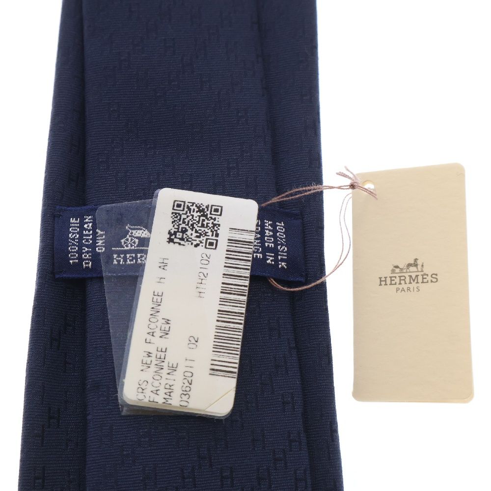 HERMES (エルメス) SILK LOGO NECKTIE ファソネH シルクロゴネクタイ