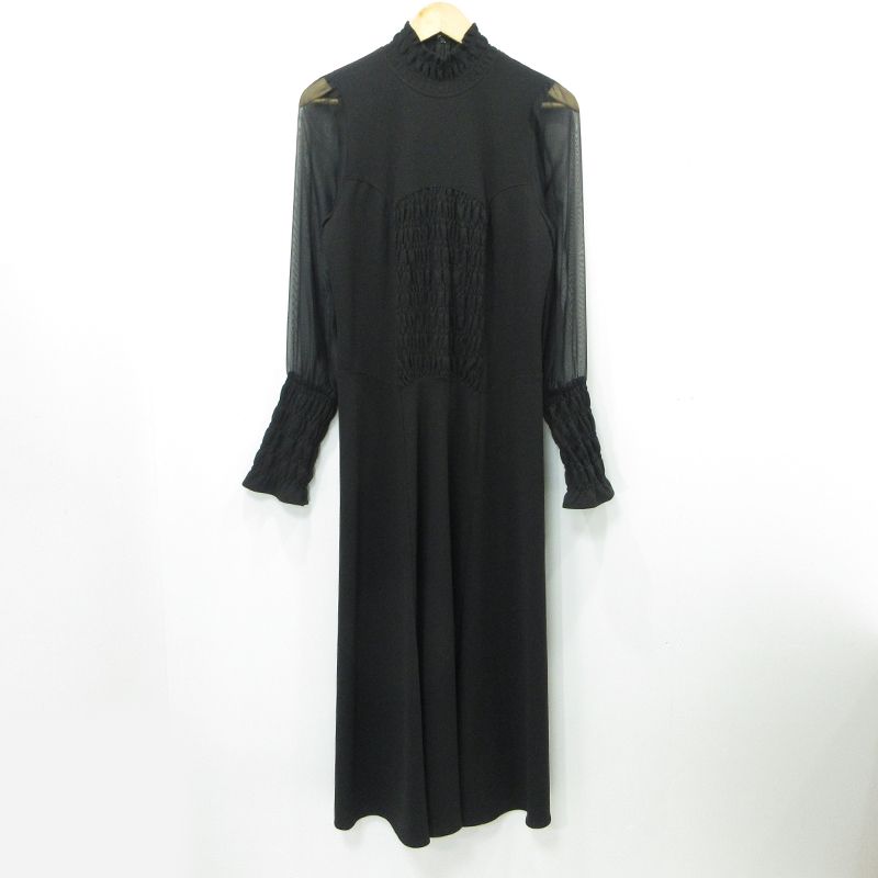 三重本店 AMERI | アメリ ワンピース UND SWITCH SHIRRING DRESS 02220570710 ブラック サイズ S 112