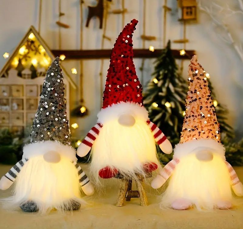 クリスマス飾り サンタ 人形 北欧 サンタの家とサンタクロース 置物 10