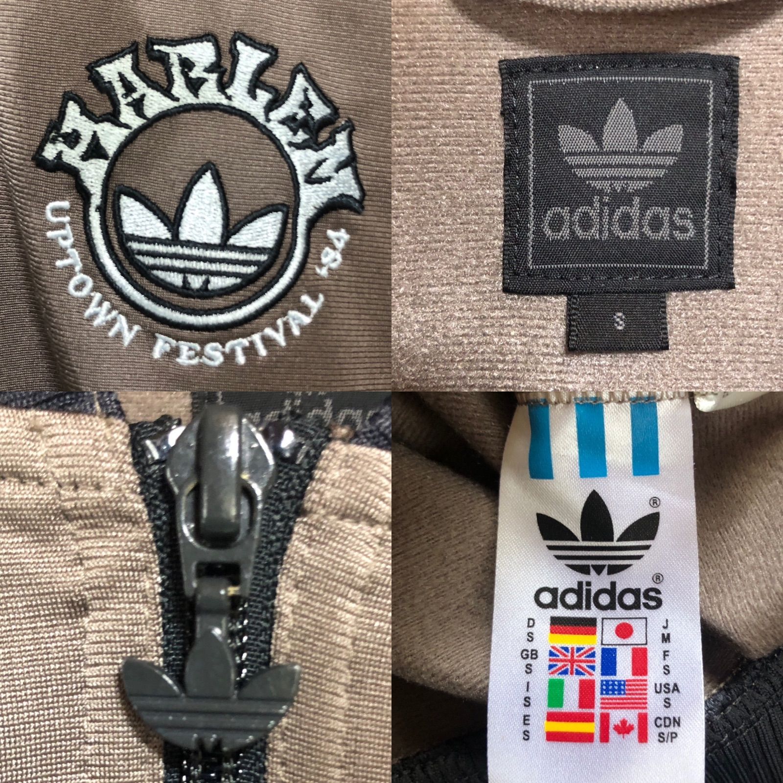 HARLEM⭐️adidasトラックジャケット/ジャージ XL 刺繍⭐️UPTOWN 