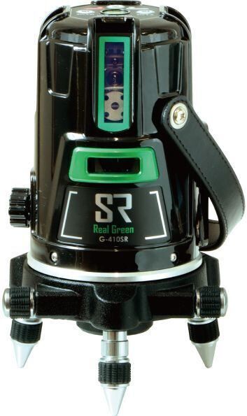 リアルグリーンレーザー墨出器 G-410SR 受光器三脚セット