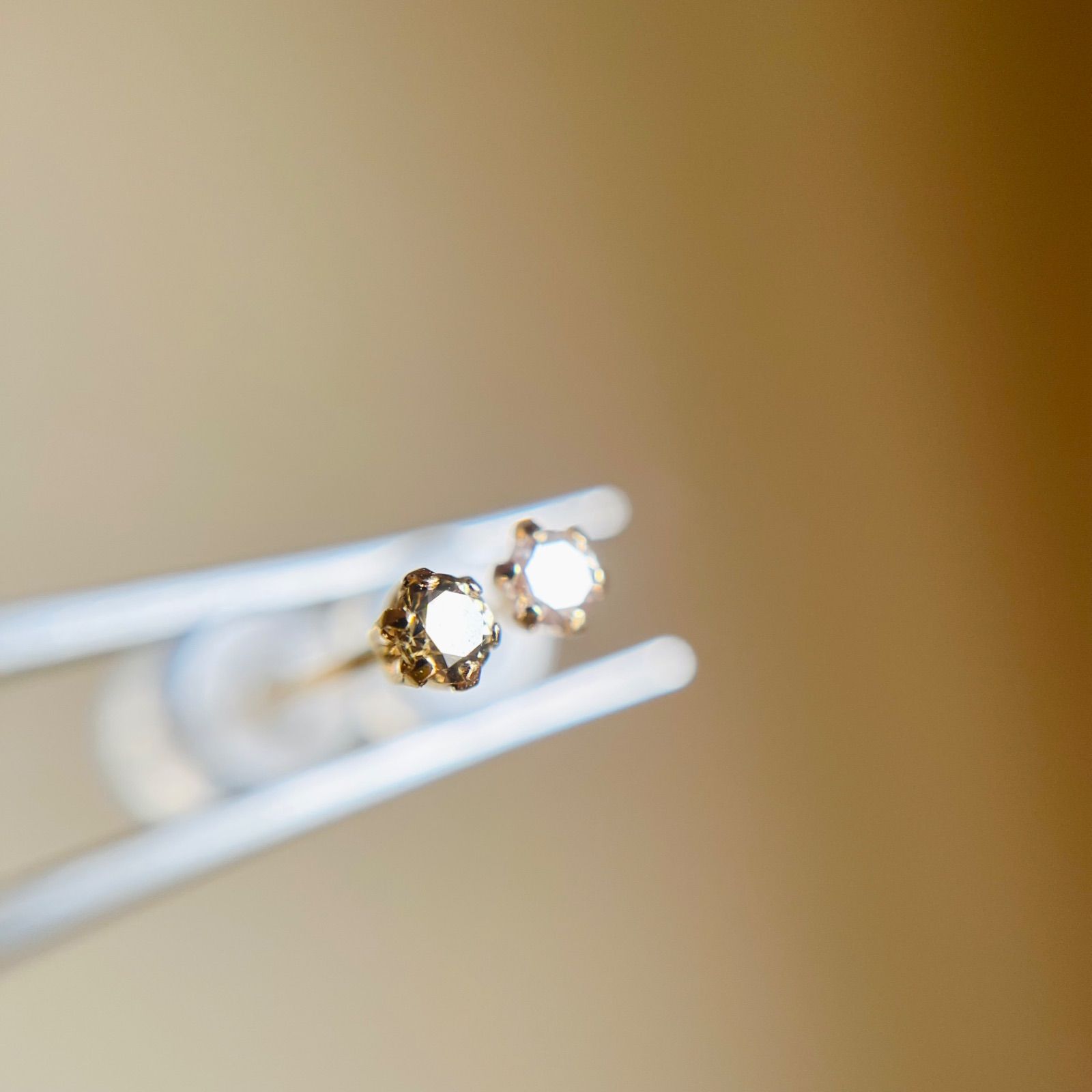 K18 K18 18金イエローゴールド 天然ダイヤモンド0.12ct ピアス DIAMOND 