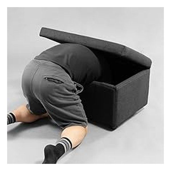 Bauhutte バウヒュッテ ストレージオットマン マックス 幅85×奥行50×高さ44cm キャスター付き BOT-840-BK 2659211 MARWIL-DEMENAGEMENTS_CH