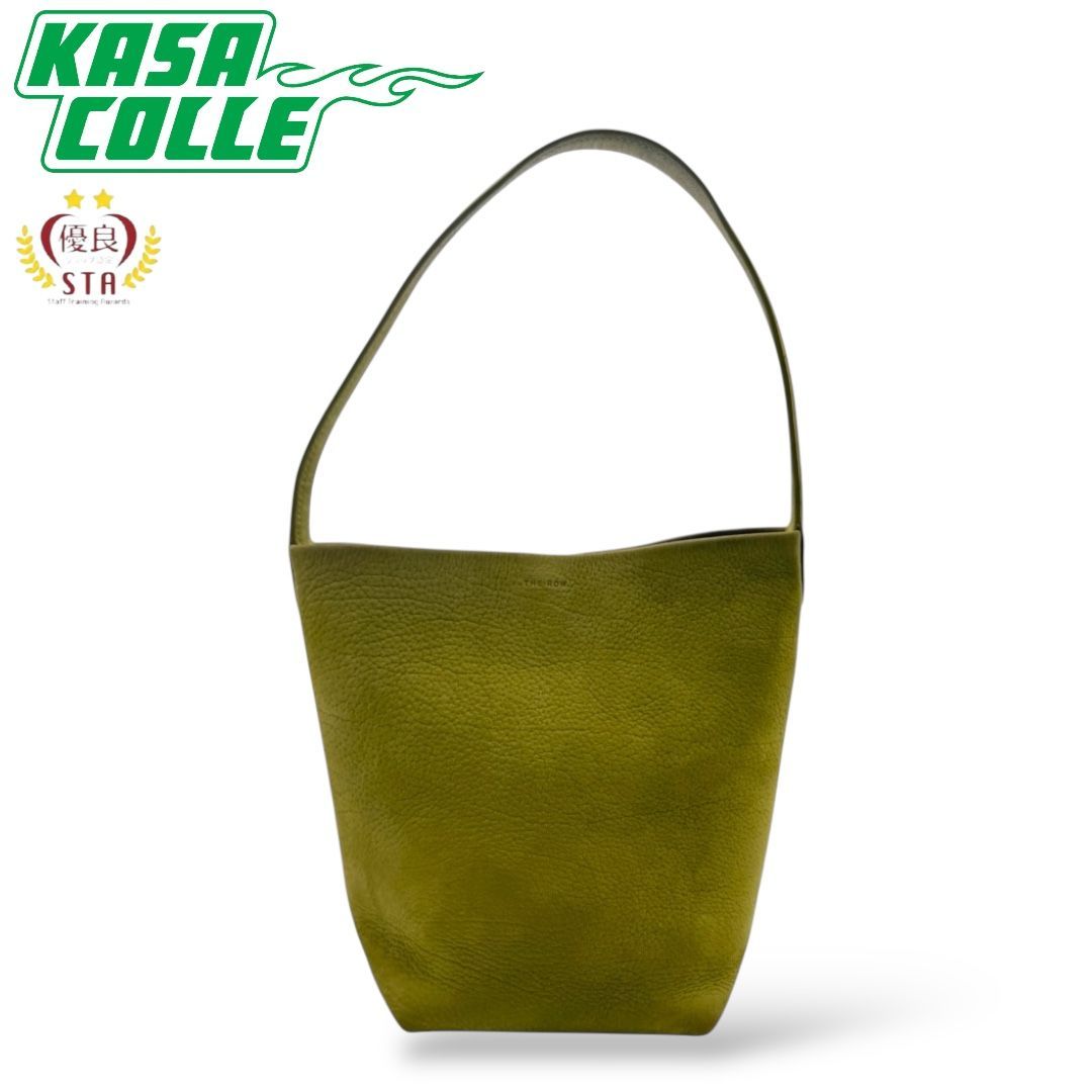 THE ROW ザロウ パークトート Small N|S Park Tote W1314 L30 ヌバック スモール グリーン GAZON 芝