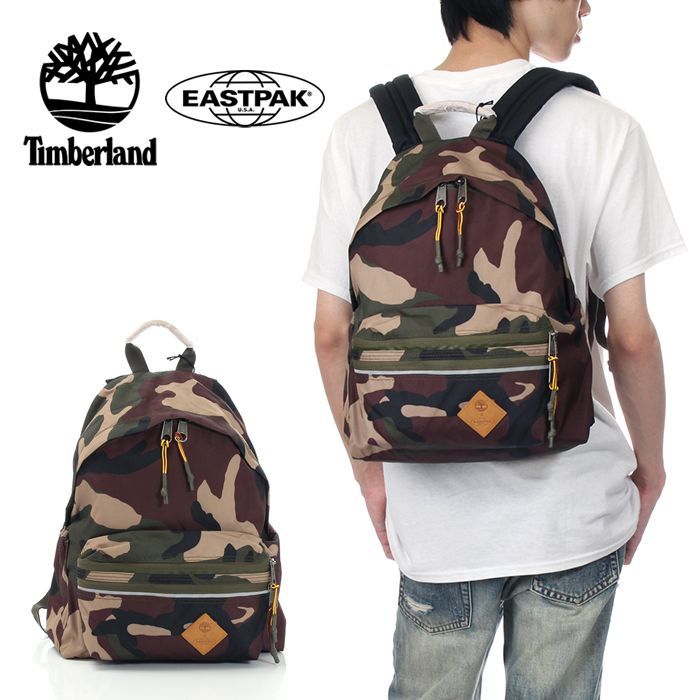 新品】イーストパック×ティンバーランド カモ リュック メンズ