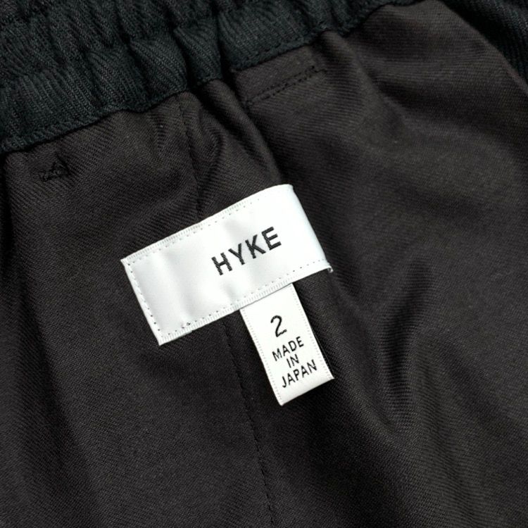 22SS HYKE ハイク LINEN EASY PANTS リネンイージーパンツ ブラック 2 