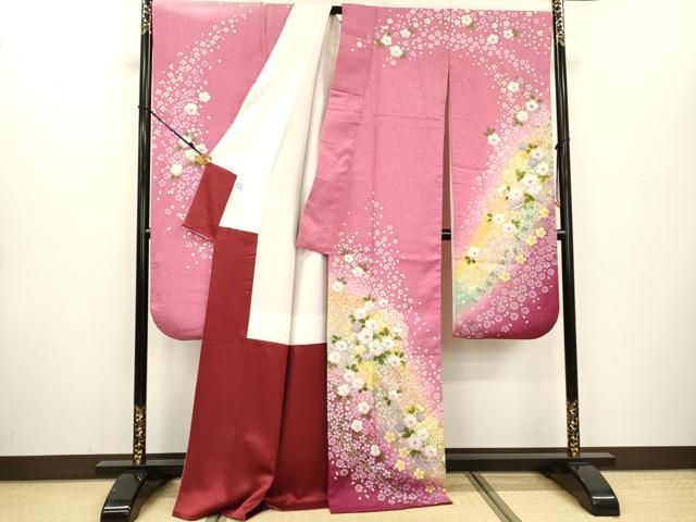 美品 豪華 辻ヶ花 銀通し 絞り 暈し 朧染 袷 正絹 成人式 振袖・襦袢セット a43edef16e940616c2bcfe6c312bd2