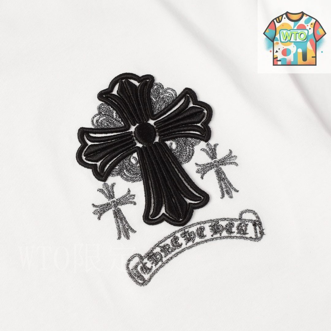 今日特価】Chrome Heart 十字架立体ロゴ刺繍 T シャツ-2 - メルカリ