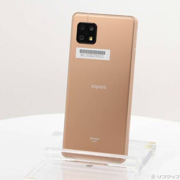 中古品〕 AQUOS sense6s 64GB ライトカッパー SHG07 au SIMフリー【269】
