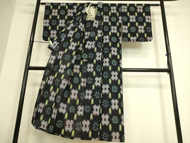 平和屋着物▽久留米絣　単衣　綿　絣花文　逸品　DAAQ3573az 平和屋着物▽久留米絣 単衣 綿 絣花文 逸品 DAAQ3573az - メルカリ