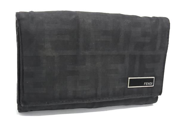 FENDI フェンディ ズッカ柄 キャンバス 二つ折り 財布