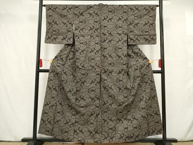 平和屋着物□本場大島紬 7マルキ 雲重ね花文 正絹 逸品 AAAT4394ma  