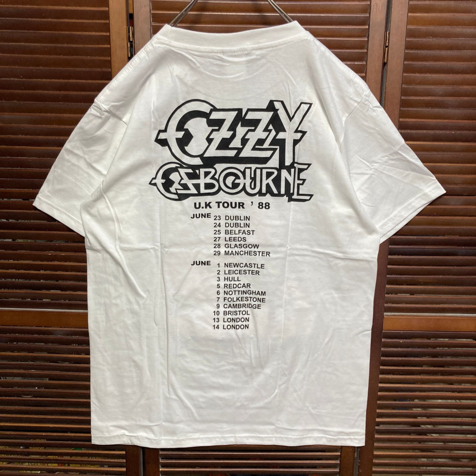 オジーオズボーン OZZY OSBOURNE 白 バンド Tシャツ tee ティー