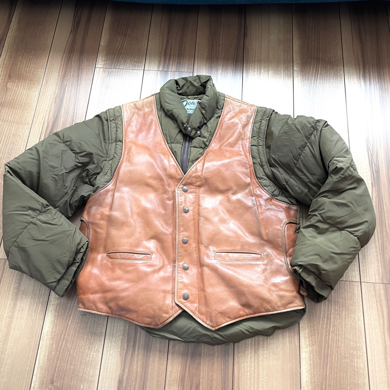 超激得，限定SALE Schott ショット 44 レザーダウンジャケット XXL 黒