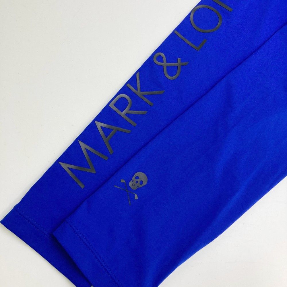 サイズ：50 MARK&LONA マークアンドロナ  ハイネック 長袖 インナーTシャツ  ブルー系 [240101463088] ゴルフウェア メンズ ストスト サイズ：50 MARK&LONA マークアンドロナ ハイネック 長袖