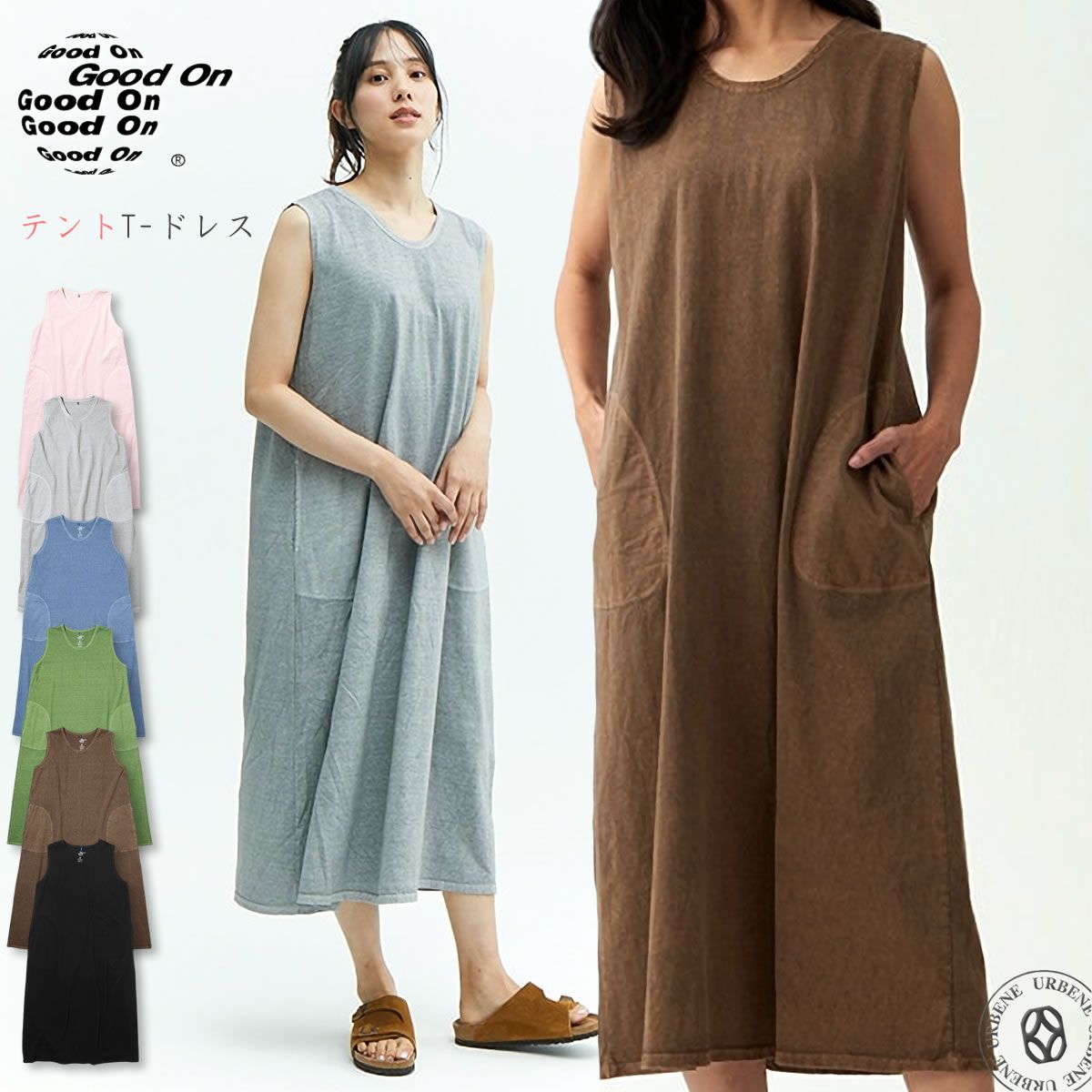 WOMEN S ワンピースドレス GOOD ON グッドオン テントT-ドレス