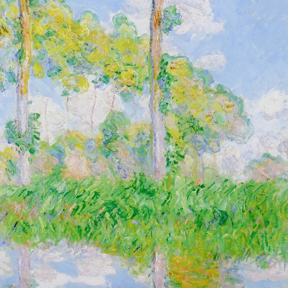 クロード・モネ、ポプラ並木、希少な画集より、新品高級額 陽を浴びるポプラ並木|クロード・モネ |所蔵作品検索｜国立西洋美術館