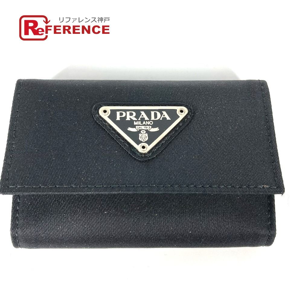 PRADA プラダ キーケース トライアングルロゴ 三角ロゴ プレート M222