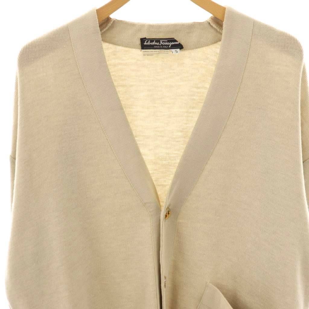 美品 サルヴァトーレフェラガモ 金ボタン ウール ニット カーディガン S サルヴァトーレフェラガモ Salvatore Ferragamo カーディガン