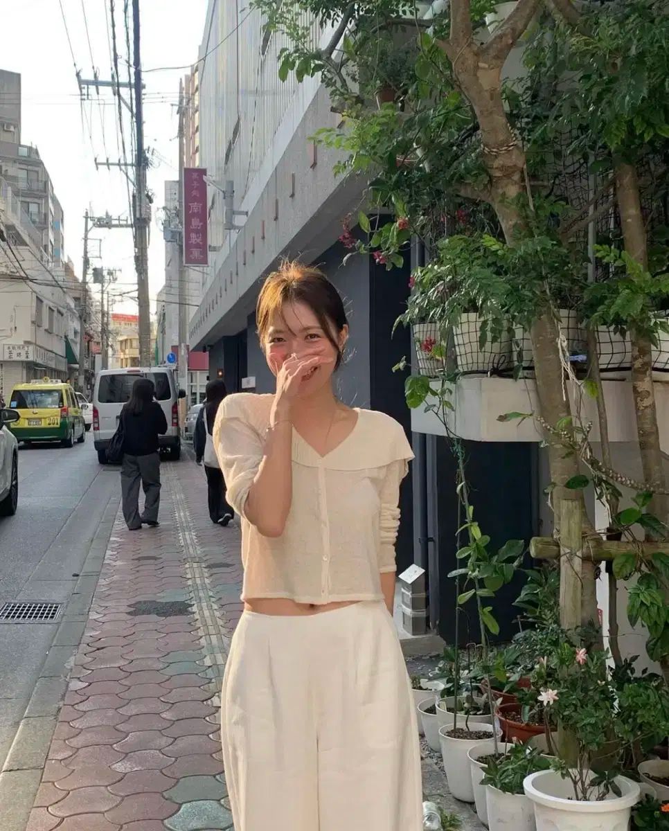 パンツ アイボリー