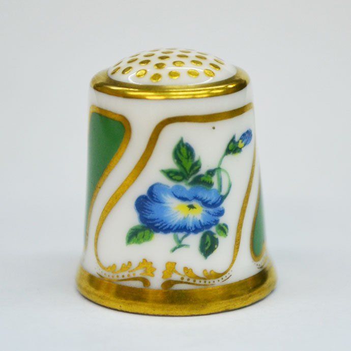 アンティーク 指ぬき シンブル Royal Crown Derby ロイヤルクラウンダービー The Moses Webster 1825 イギリス 1985年頃 [18A2019]