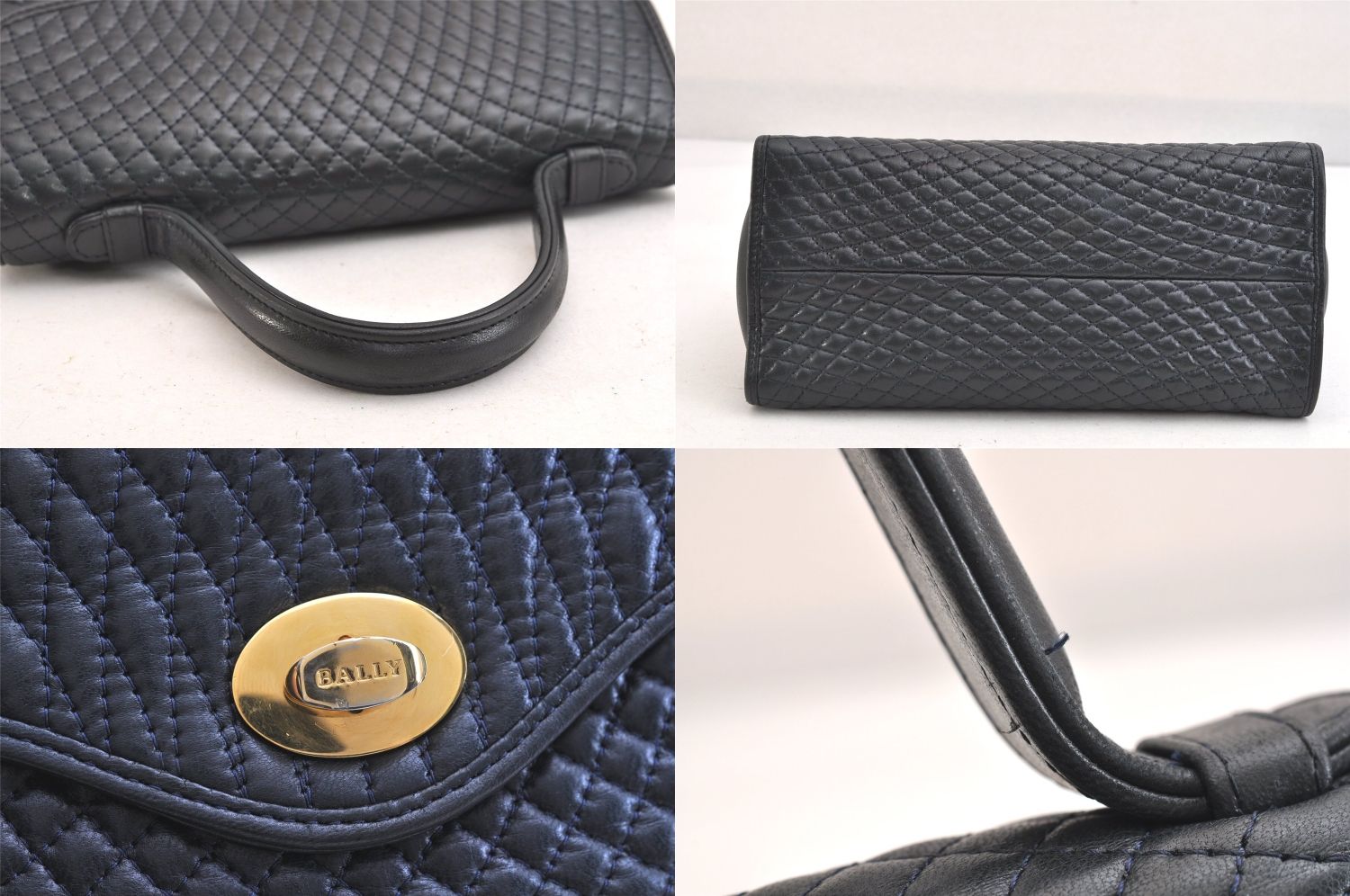 レザー ショルダーハンドバッグ