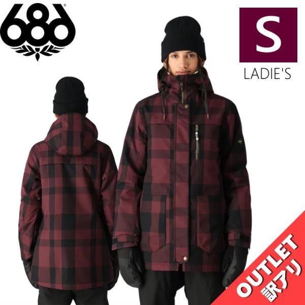 【アウトレット】 686 SPIRIT INSULATED JKT SASSAFRAS PLAID Sサイズ  レディース スノーボード スノボウェア ジャケット
