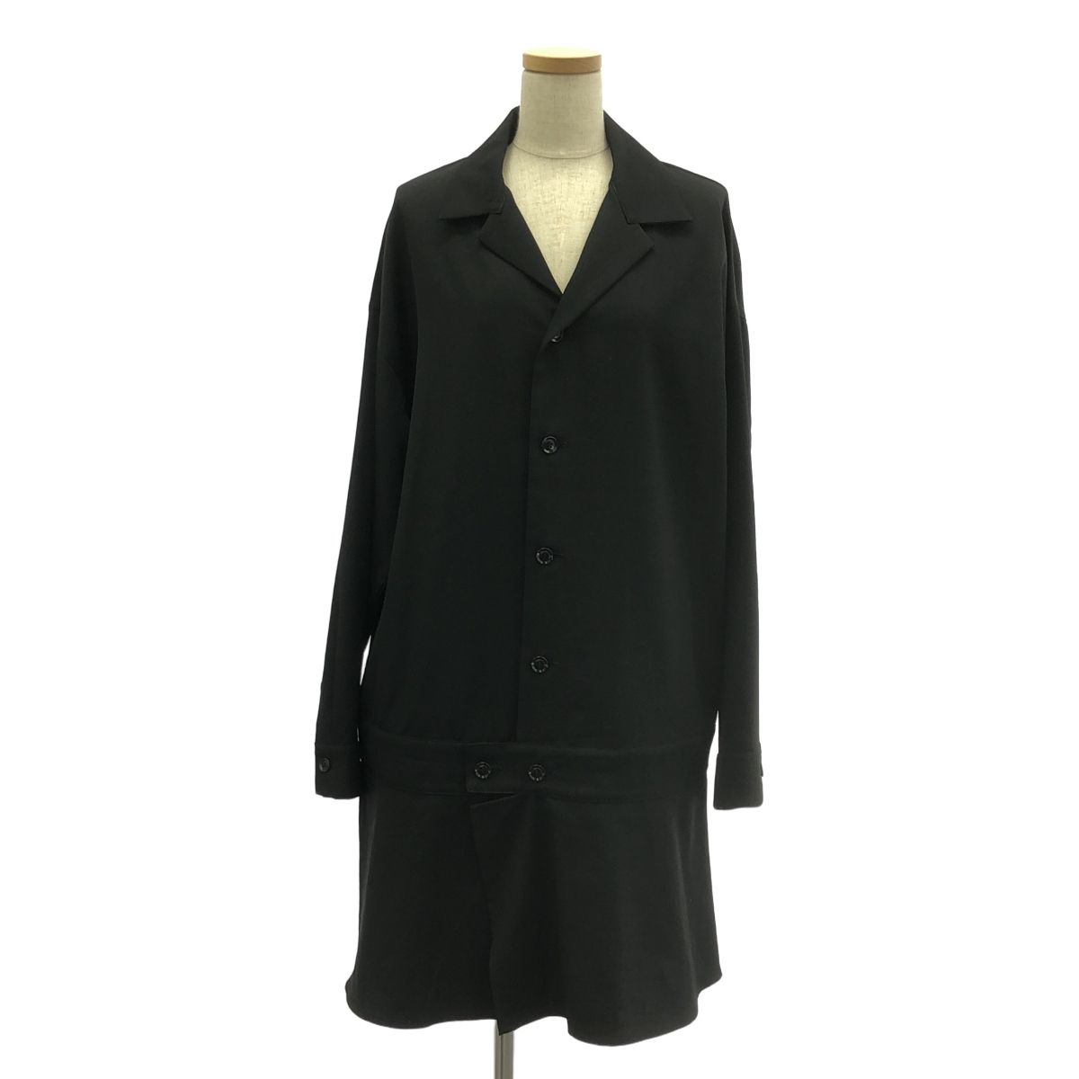 ヨウジヤマモト ワイズ 2007ss 07 ウール ギャバジン ロング コート yohjiyamamoto ウールギャバジン コート STAFF STYLING｜THE SHOP