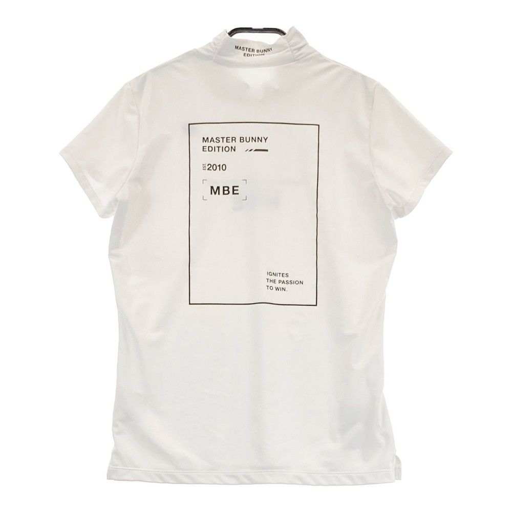 サイズ：1 MASTER BUNNY EDITION マスターバニーエディション 2023年モデル ハイネック 半袖Tシャツ  ホワイト系 [240101306856] ゴルフウェア レディース ストスト サイズ：1 MASTER BUNNY EDITION マスターバニーエディション