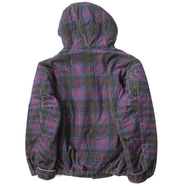 HURRAY HURRAY フレイフレイ フレーフレー 日本製 CORDUROY PLAID PADDING JACKET  コーデュロイチェック中綿ジャケット C1012 1 NAVY/RED フーデッド ブルゾン アウター g8107 - メルカリ