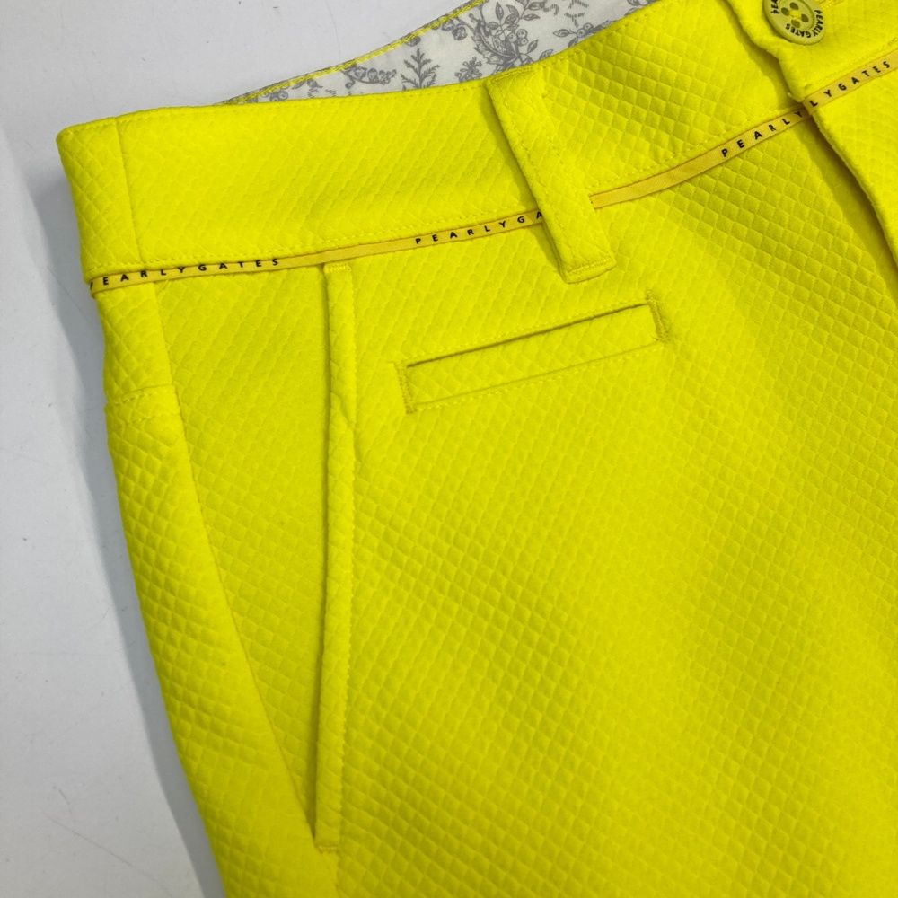 サイズ：0 PEARLY GATES パーリーゲイツ 055-2231902 パンツ  イエロー系 [240101513273] ゴルフウェア レディース ストスト