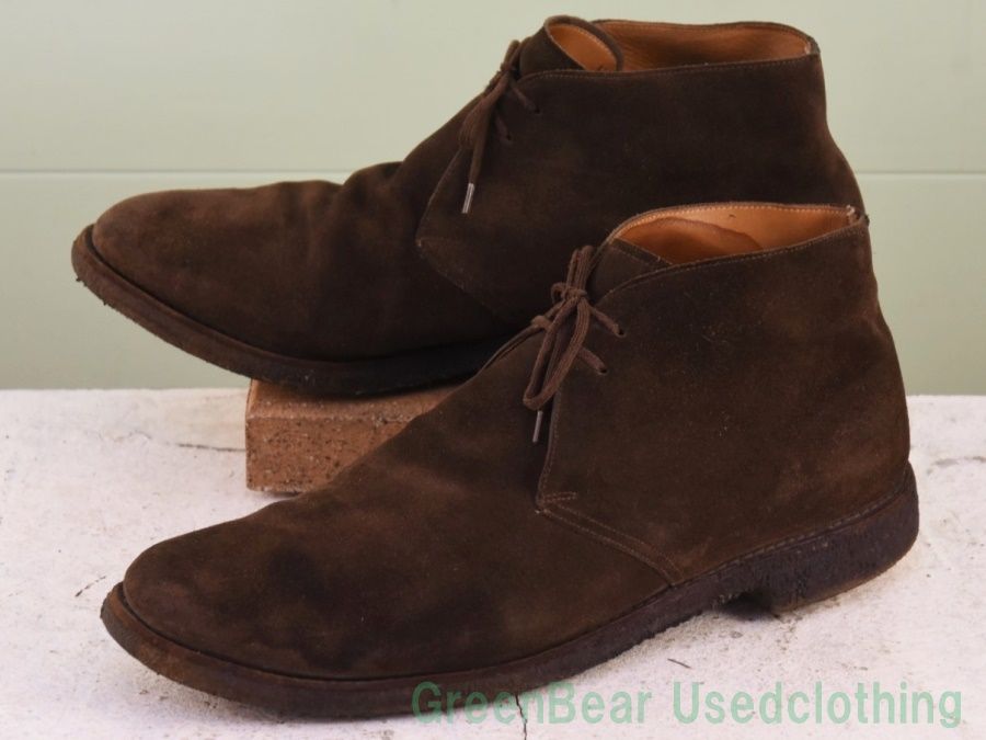 Y019◆ビンテージ church s チャッカブーツ 茶 メンズ 28～28.5cmくらい