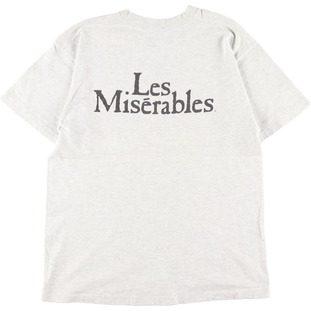 古着 80年代 ヘインズ Hanes LES MISERABLES レミゼラブル 両面 