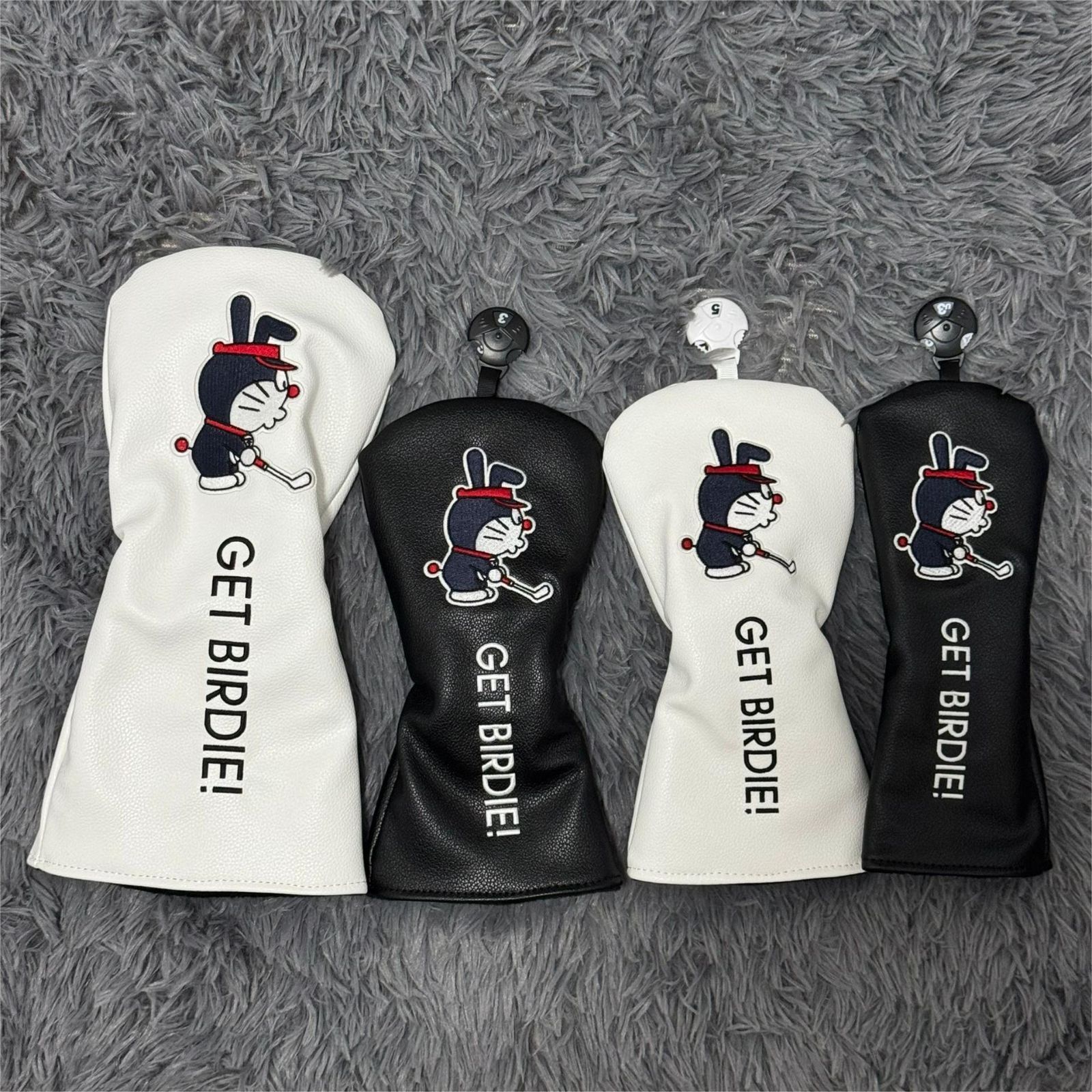 新品【4点セット】ドラえもん ゴルフクラブヘッドカバー 1+3+5+ 新品【4点セット】ドラえもん ゴルフクラブヘッドカバー 1+3+5+