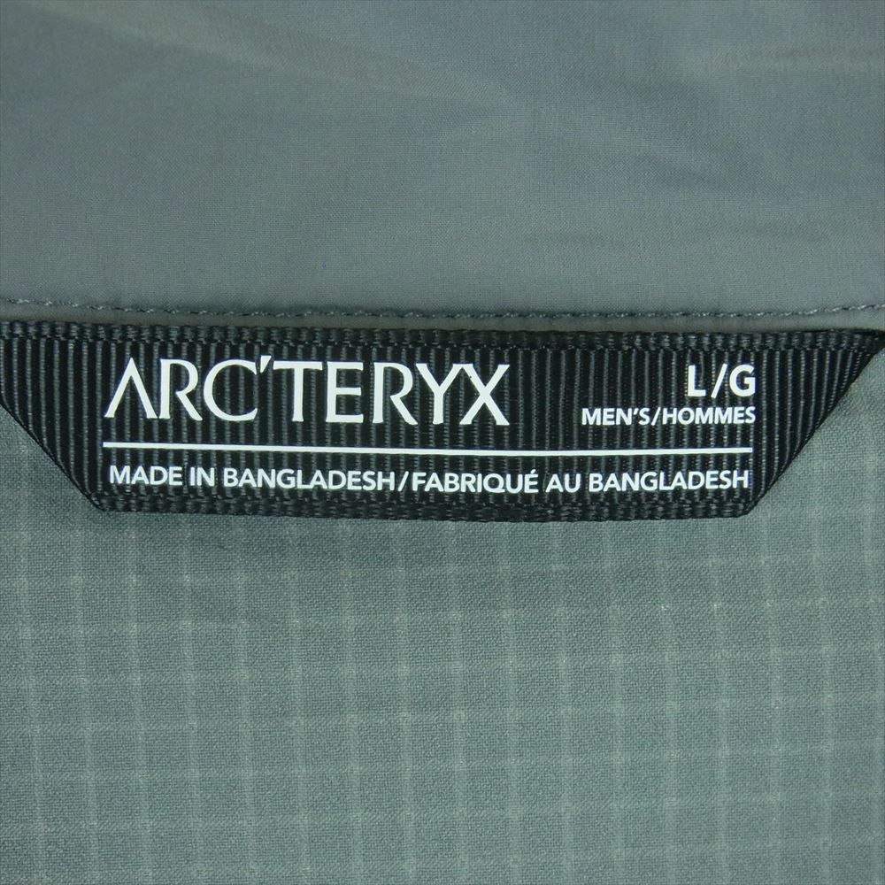 ARC'TERYX アークテリクス X000007424 国内正規品 Norvan Insulated Vest ノーバン インサレーテッド リフレクター ロゴ ナイロン ベスト グレー系 L【中古】