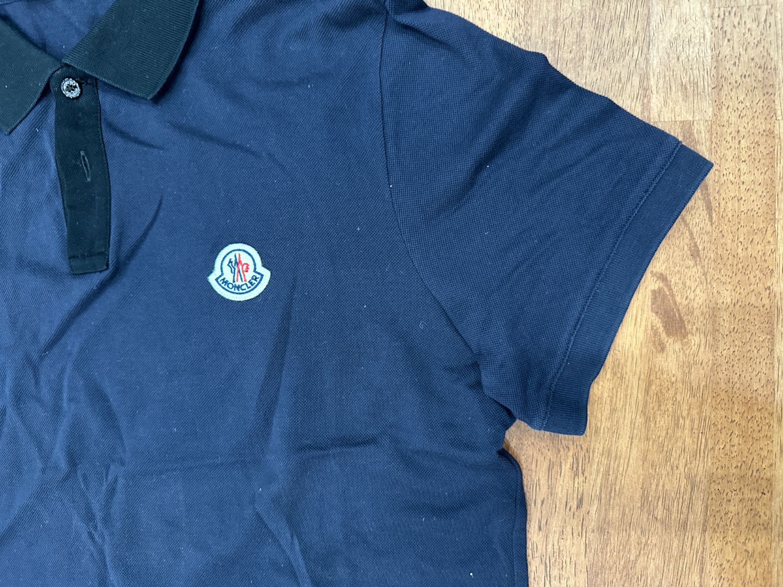 モンクレール　ポロシャツ　XL ネイビー MONCLER】ポロシャツ XL ネイビー