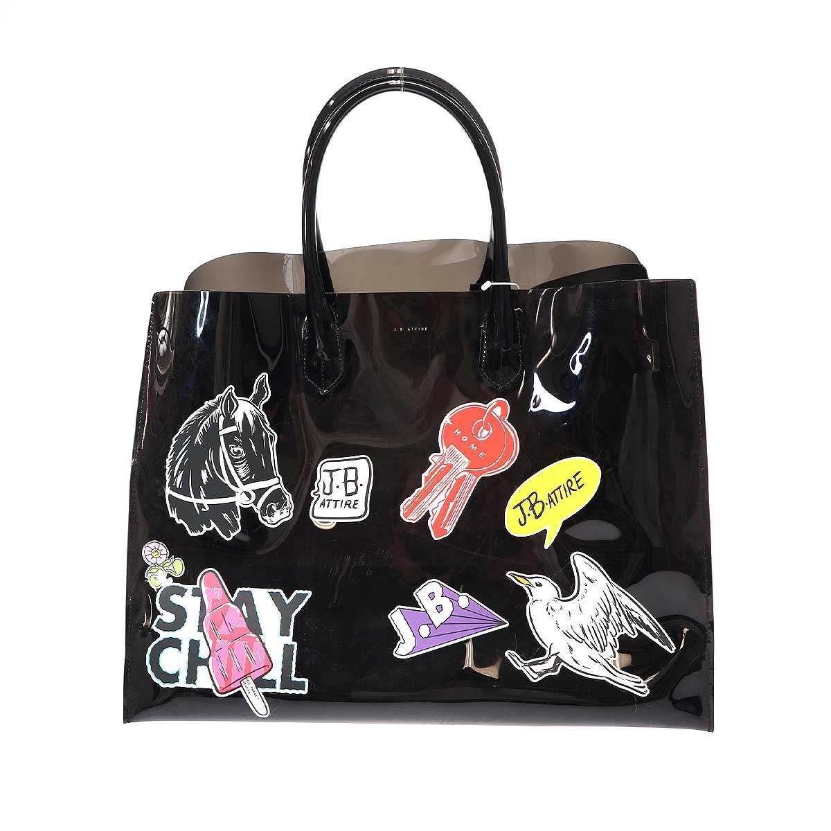 J.B.ATTIRE ジェービーアタイア Paris bag ビニールトートバッグ JBX 